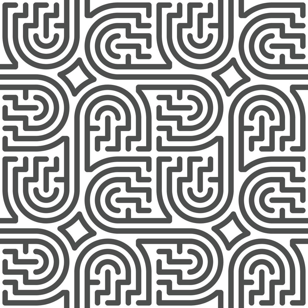 Abstract seamless geometric shape lines pattern vector