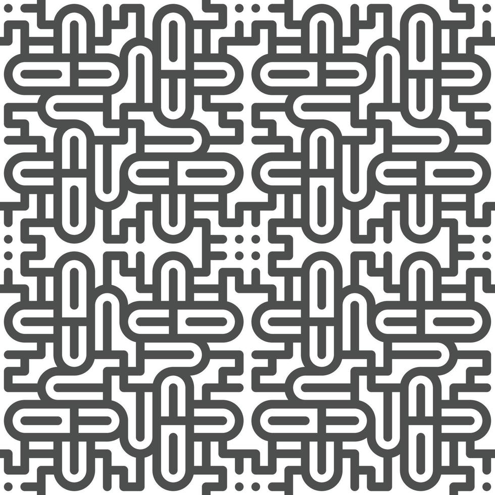 Abstract seamless geometric shape lines pattern vector