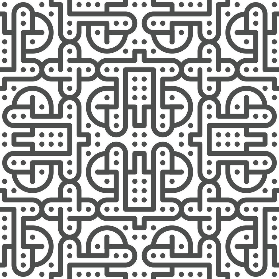 Abstract seamless geometric shape lines pattern vector