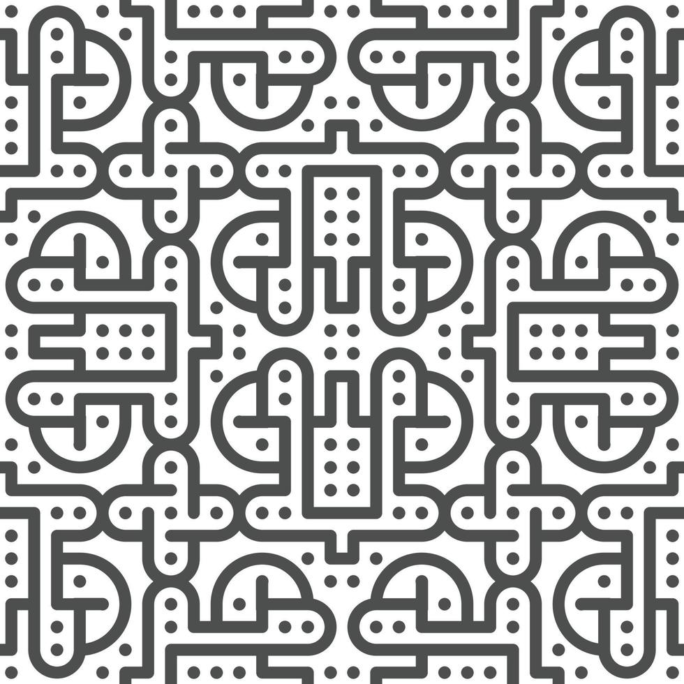 Abstract seamless geometric shape lines pattern vector