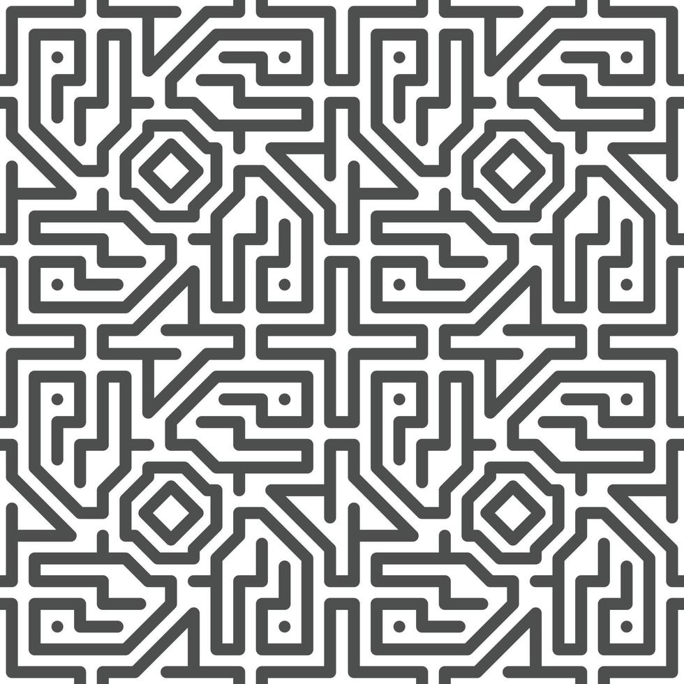 Abstract seamless geometric shape lines pattern vector