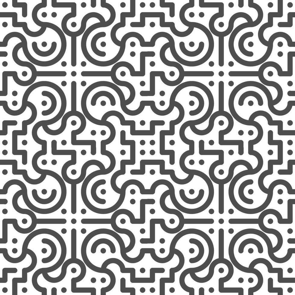 Abstract seamless geometric shape lines pattern vector