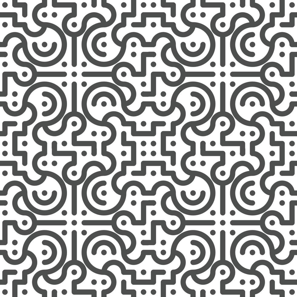 Abstract seamless geometric shape lines pattern vector