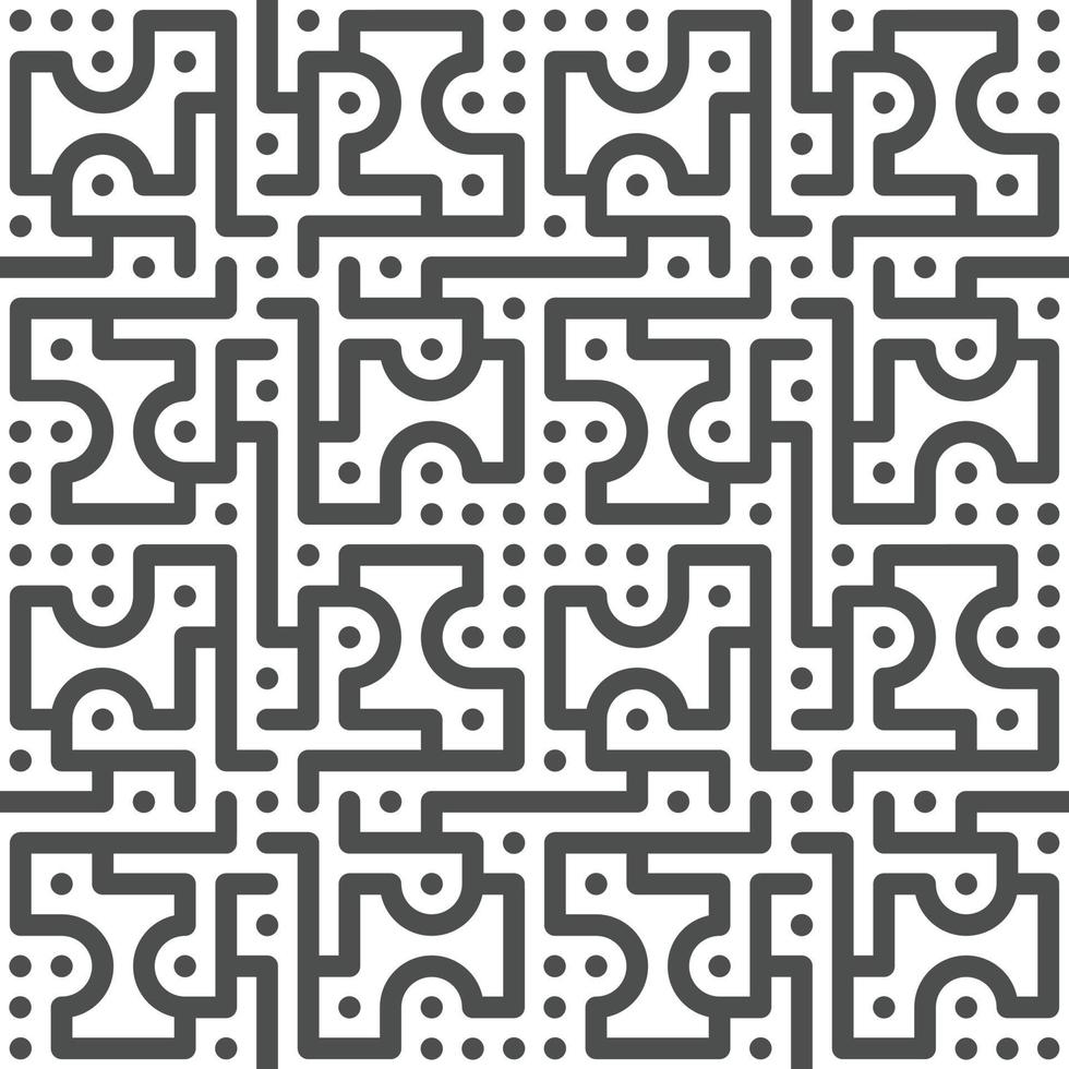 Abstract seamless geometric shape lines pattern vector
