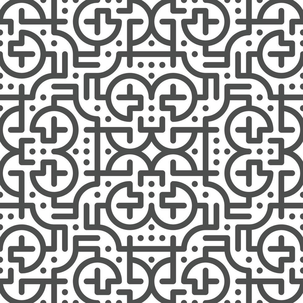 Abstract seamless geometric shape lines pattern vector