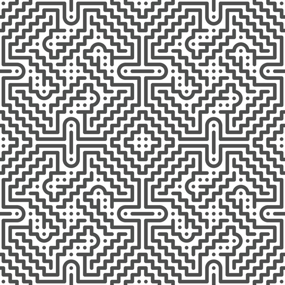 Abstract seamless geometric shape lines pattern vector