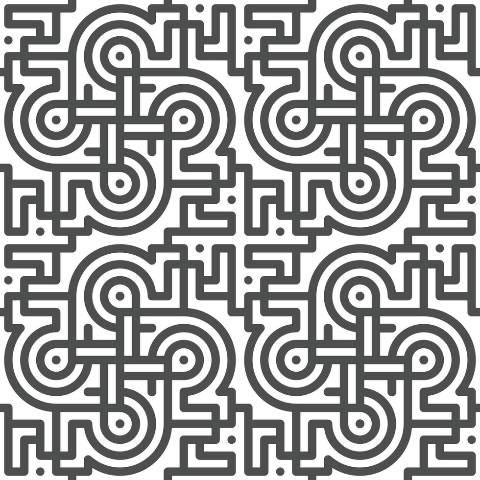 Abstract seamless geometric shape lines pattern vector