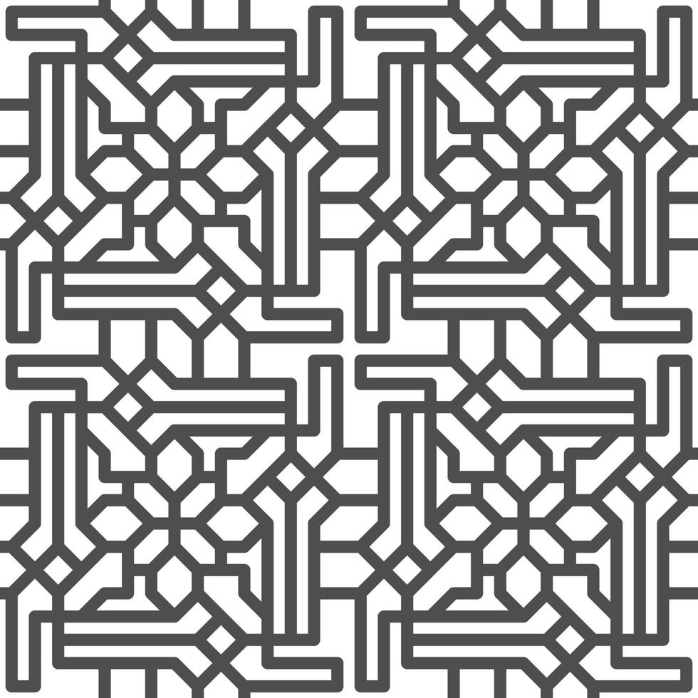 Abstract seamless geometric shape lines pattern vector