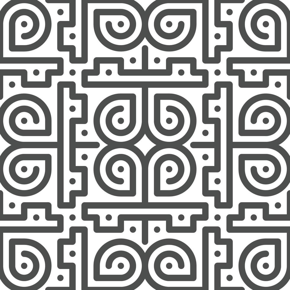 Abstract seamless geometric shape lines pattern vector