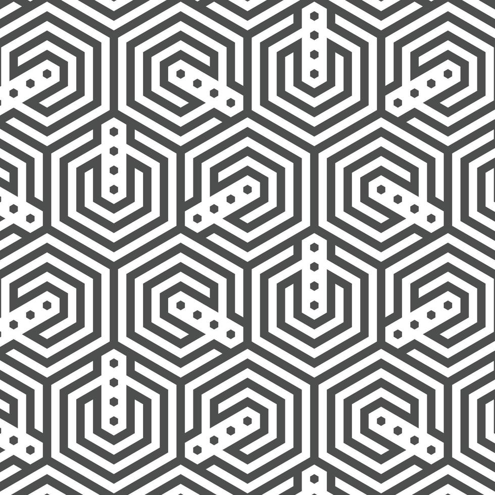 Abstract seamless geometric shape lines pattern vector