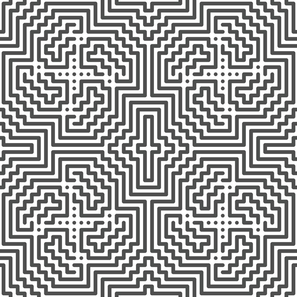 Abstract seamless geometric shape lines pattern vector