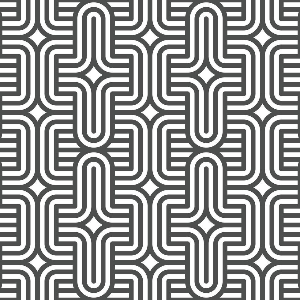 Abstract seamless geometric shape lines pattern vector