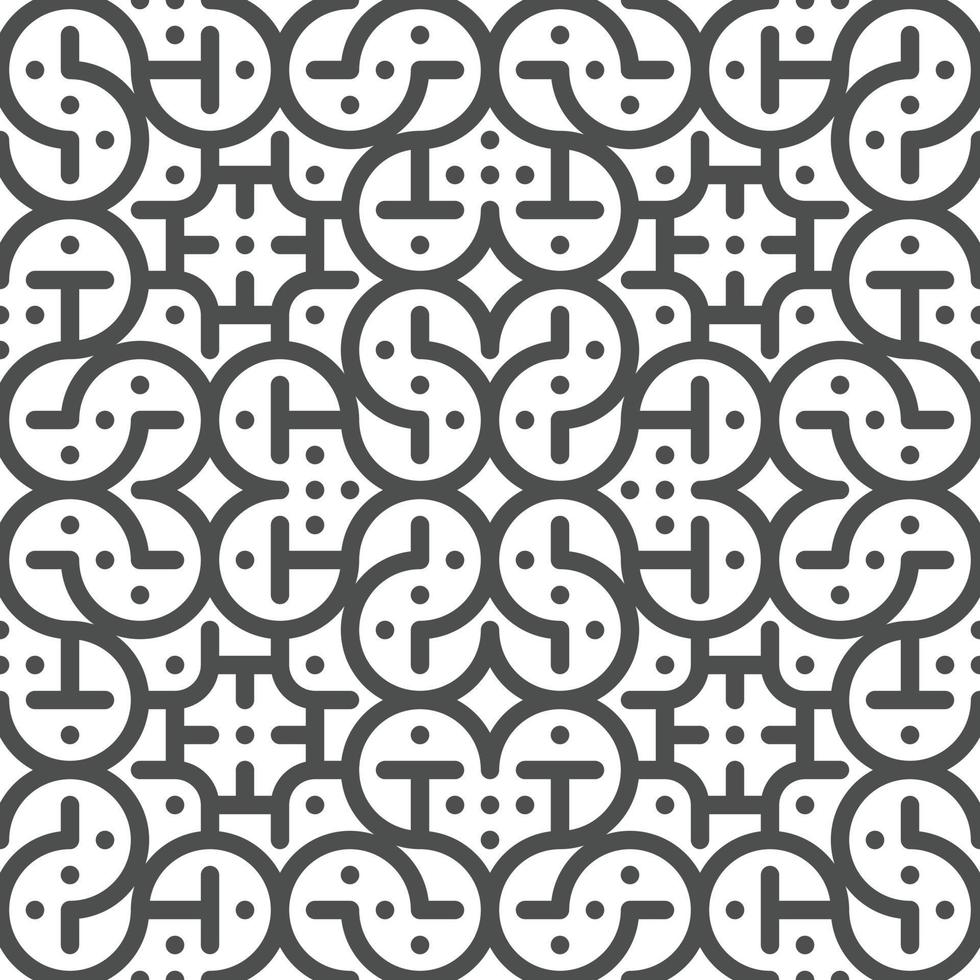 Abstract seamless geometric shape lines pattern vector