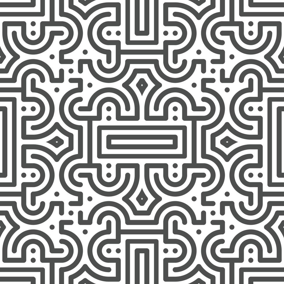 Abstract seamless geometric shape lines pattern vector