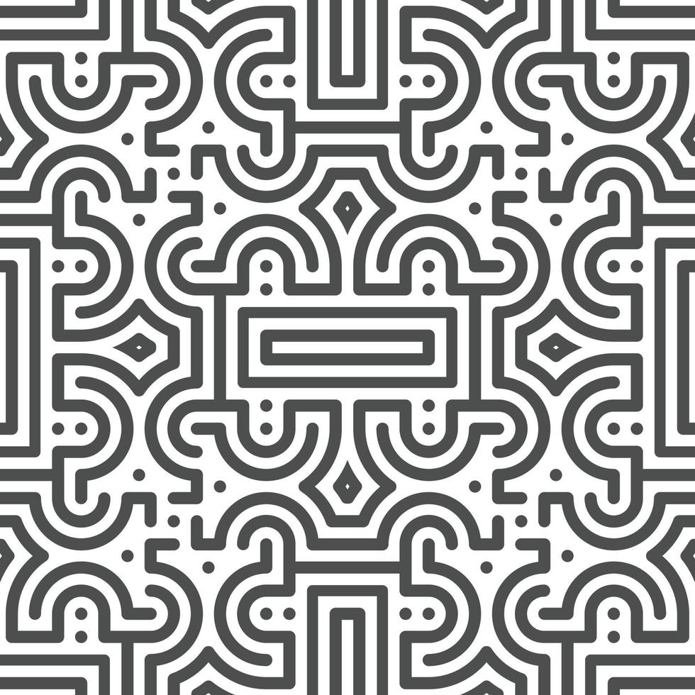 Abstract seamless geometric shape lines pattern vector