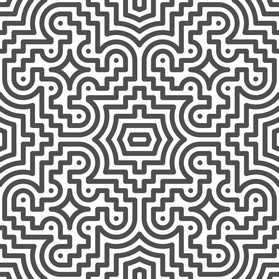 Abstract seamless geometric shape lines pattern vector