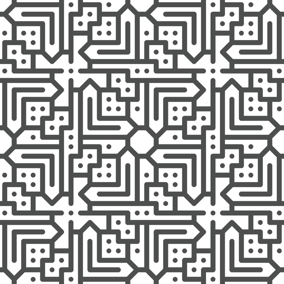Abstract seamless geometric shape lines pattern vector