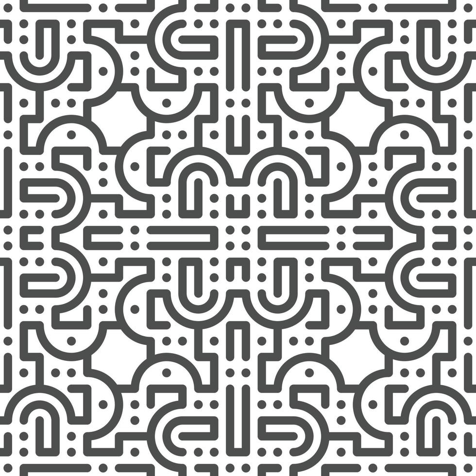 Abstract seamless geometric shape lines pattern vector