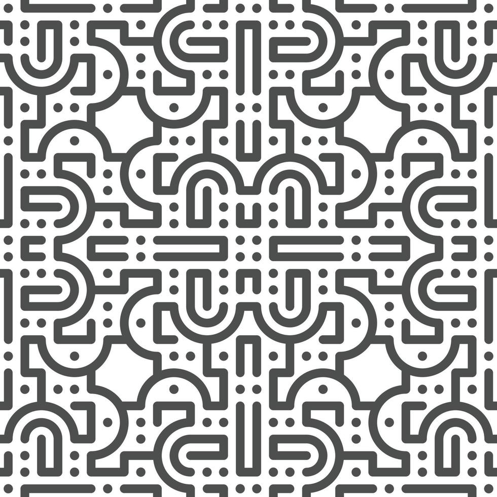 Abstract seamless geometric shape lines pattern vector