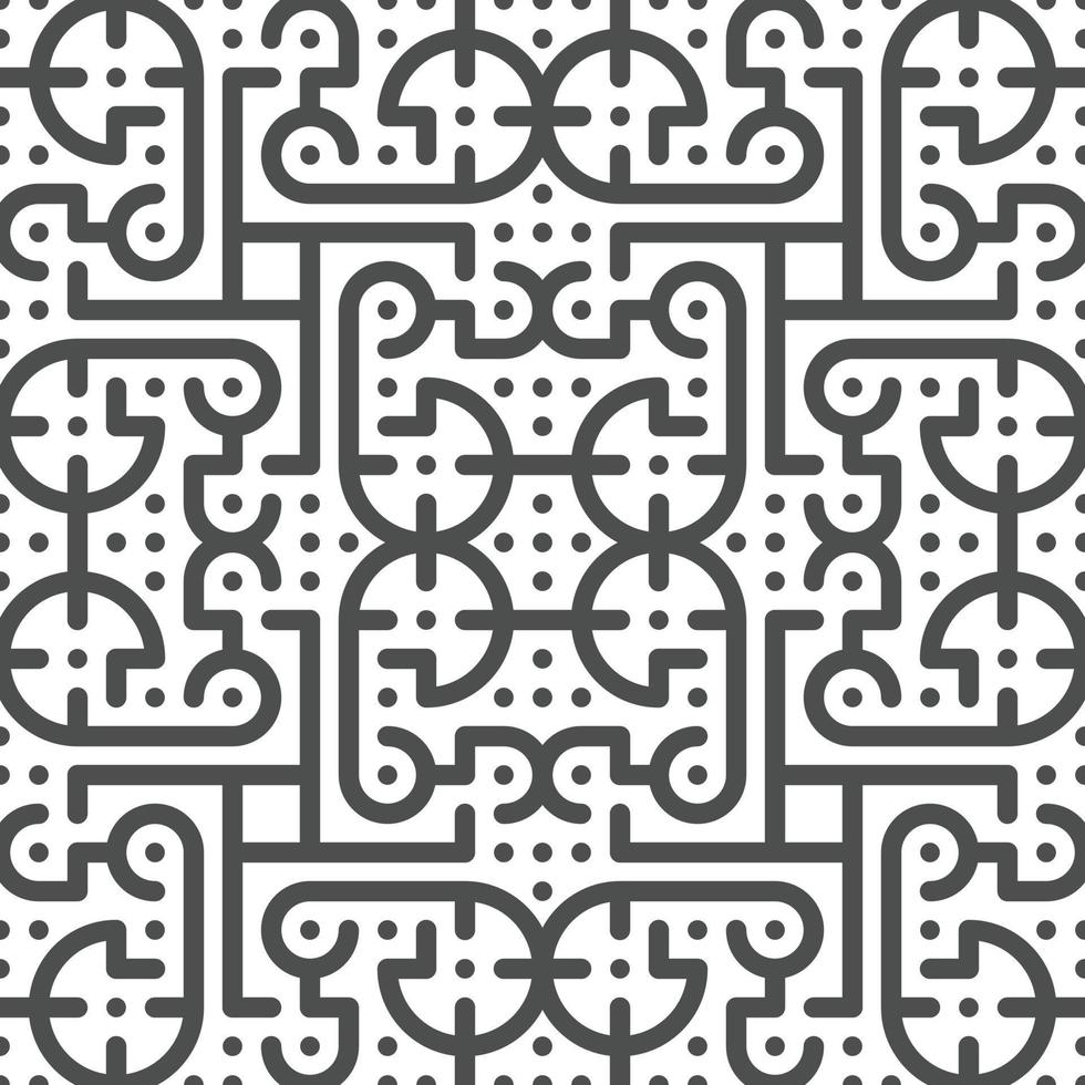 Abstract seamless geometric shape lines pattern vector