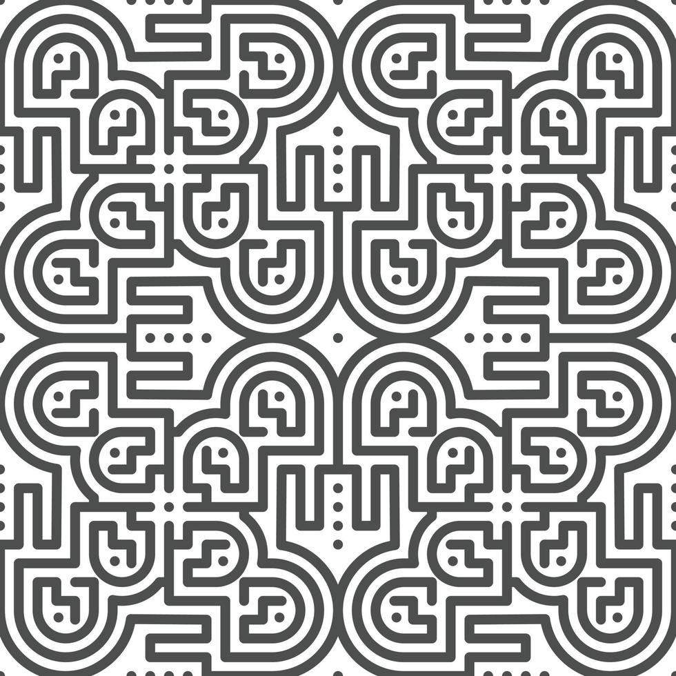Abstract seamless geometric shape lines pattern vector