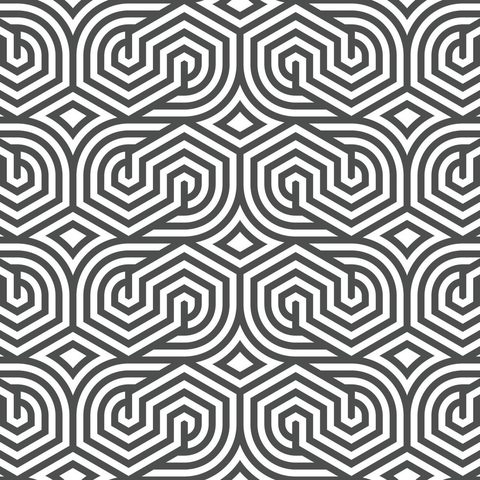 Abstract seamless geometric shape lines pattern vector