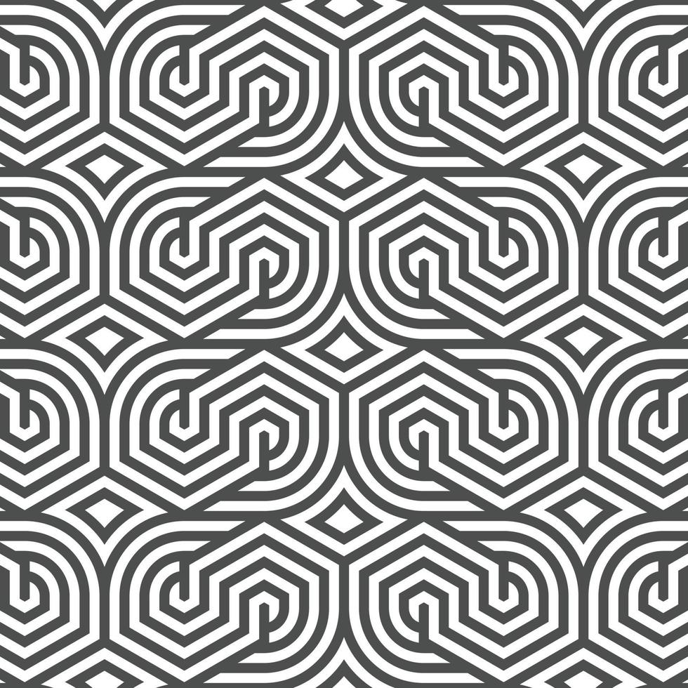 Abstract seamless geometric shape lines pattern vector