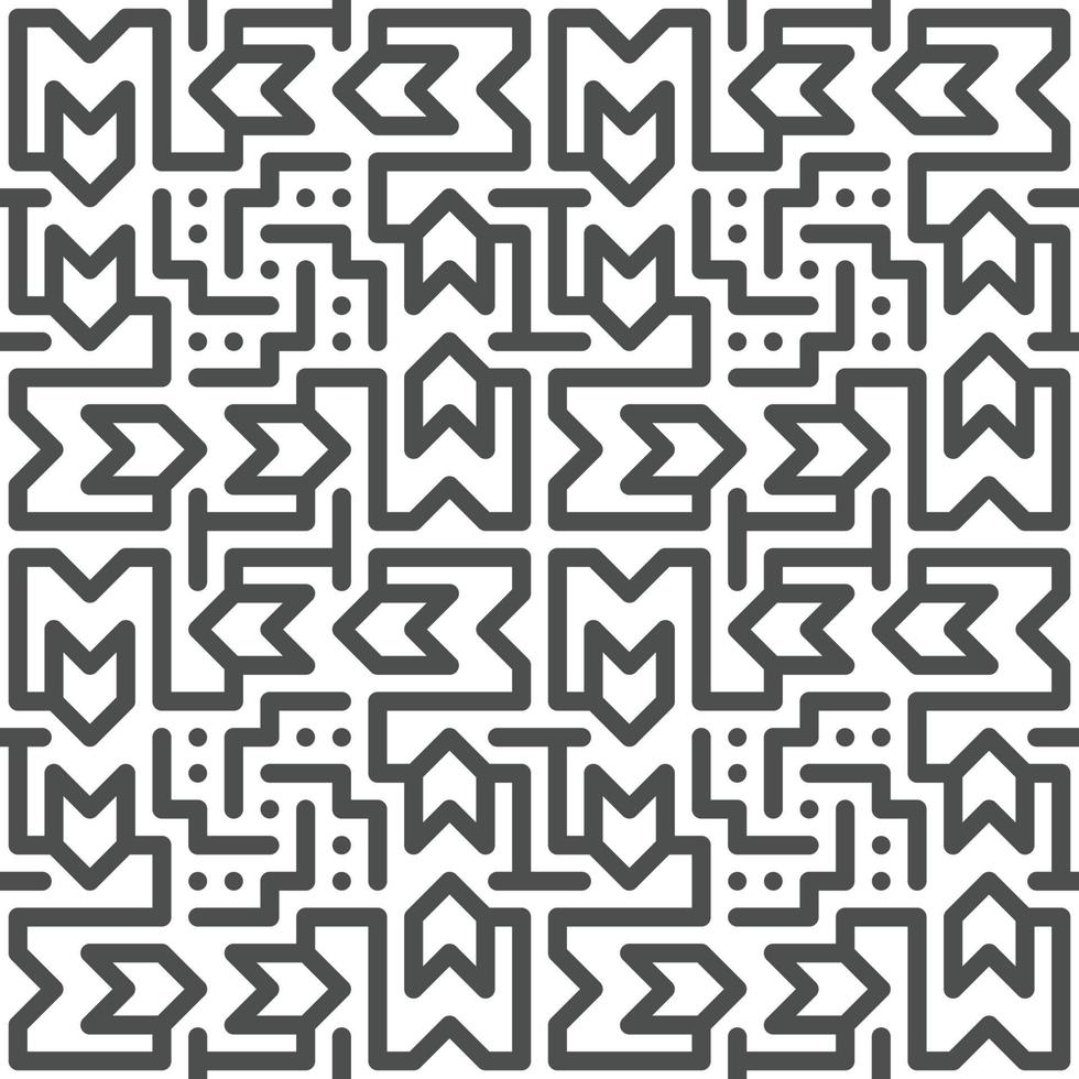 Abstract seamless geometric shape lines pattern vector