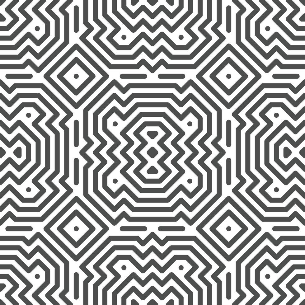 Abstract seamless geometric shape lines pattern vector