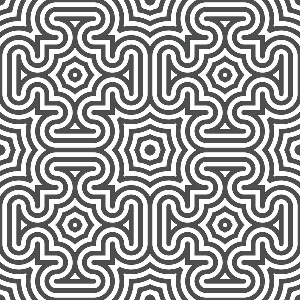 Abstract seamless geometric shape lines pattern vector