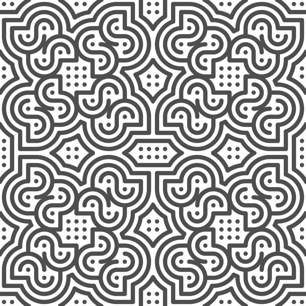Abstract seamless geometric shape lines pattern vector