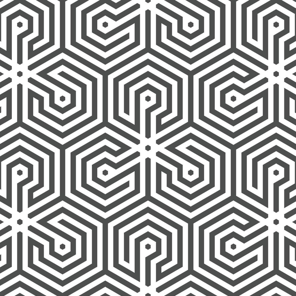 Abstract seamless geometric shape lines pattern vector