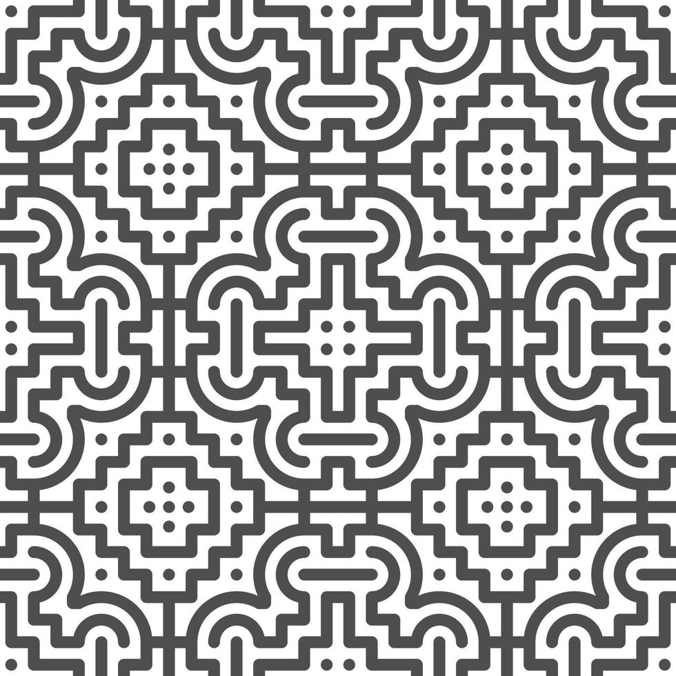 Abstract seamless geometric shape lines pattern vector