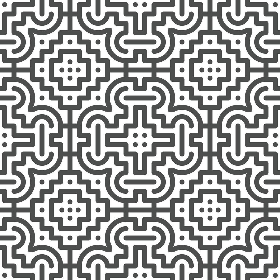 Abstract seamless geometric shape lines pattern vector