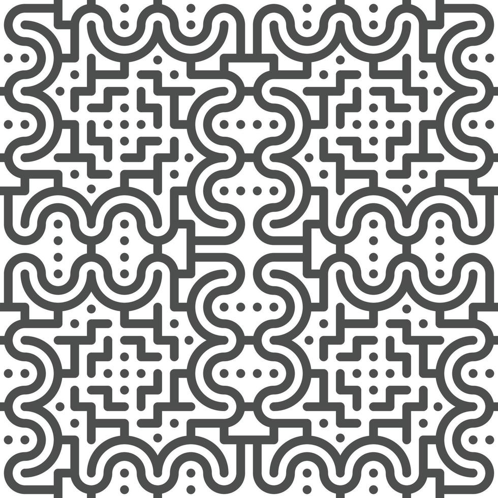 Abstract seamless geometric shape lines pattern vector