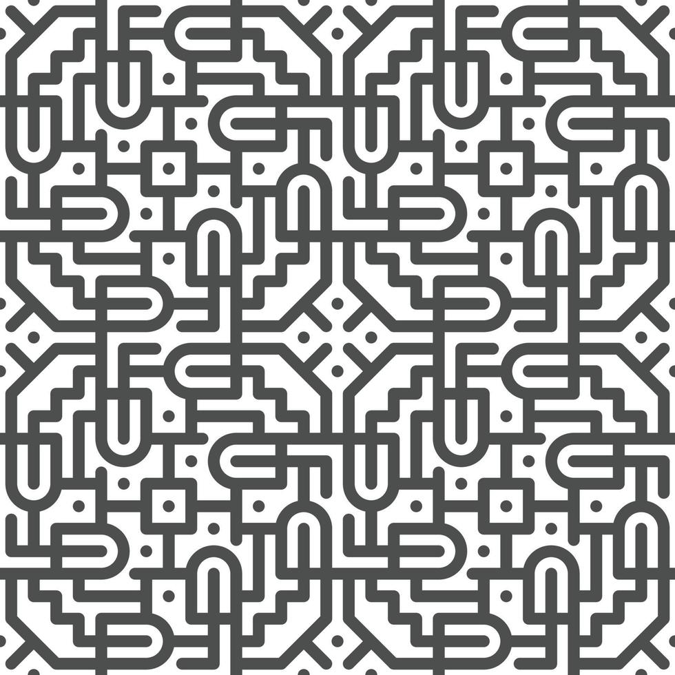 Abstract seamless geometric shape lines pattern vector