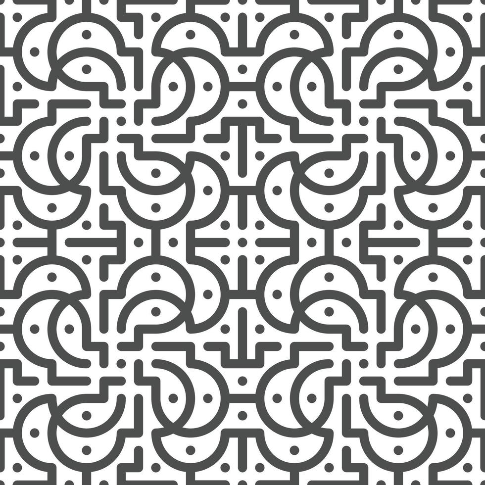Abstract seamless geometric shape lines pattern vector