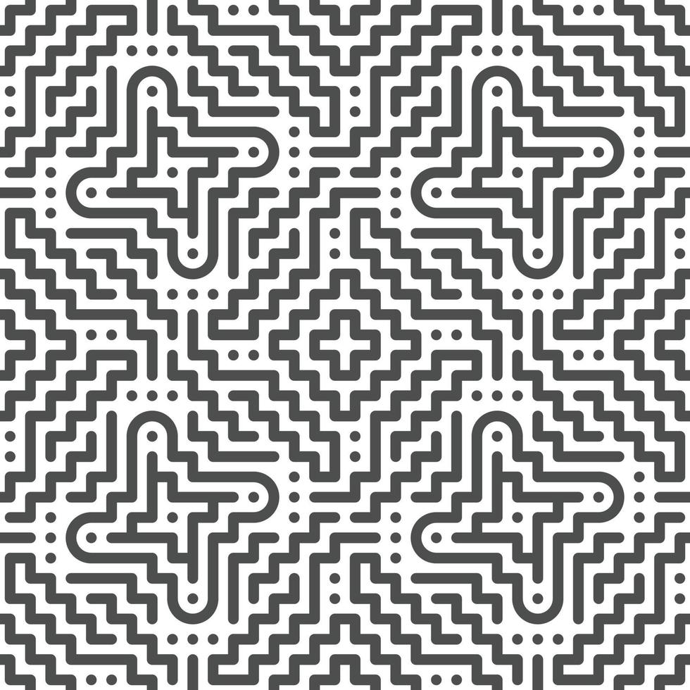 Abstract seamless geometric shape lines pattern vector