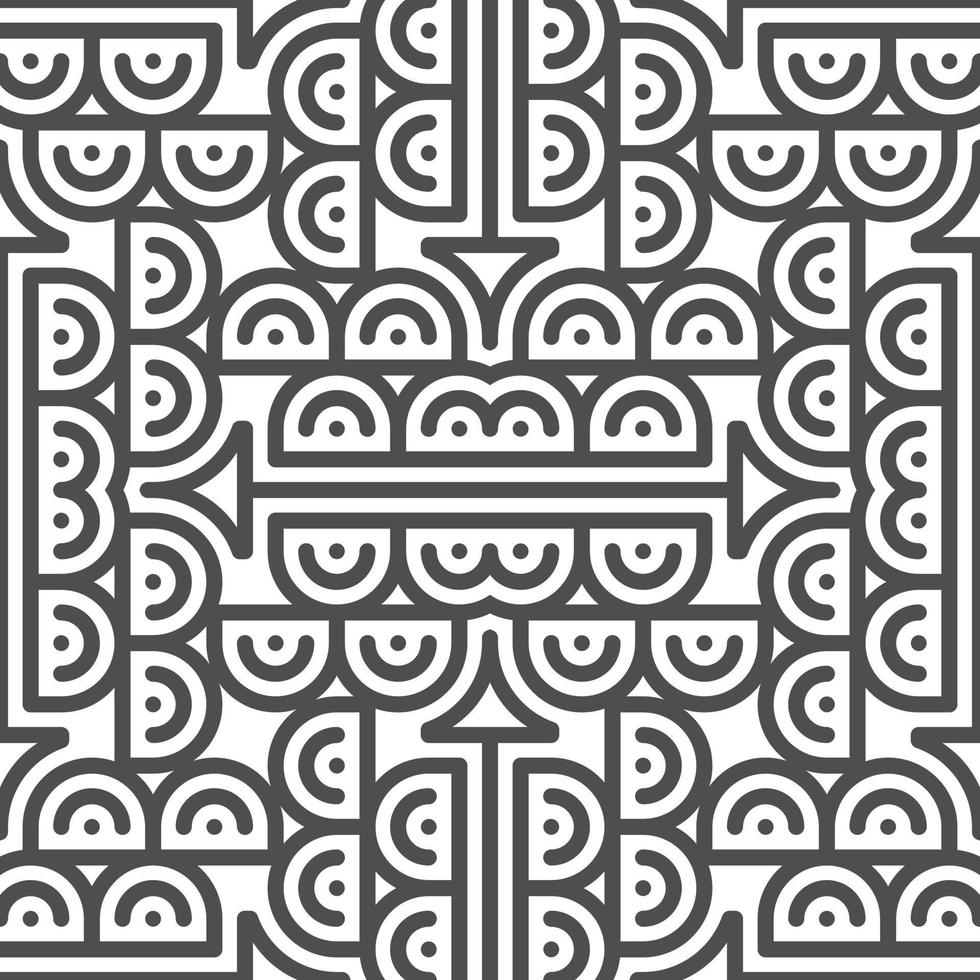 Abstract seamless geometric shape lines pattern vector