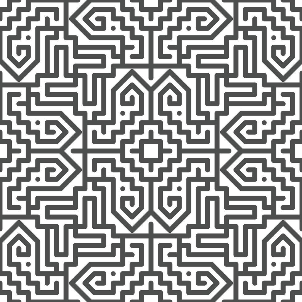Abstract seamless geometric shape lines pattern vector