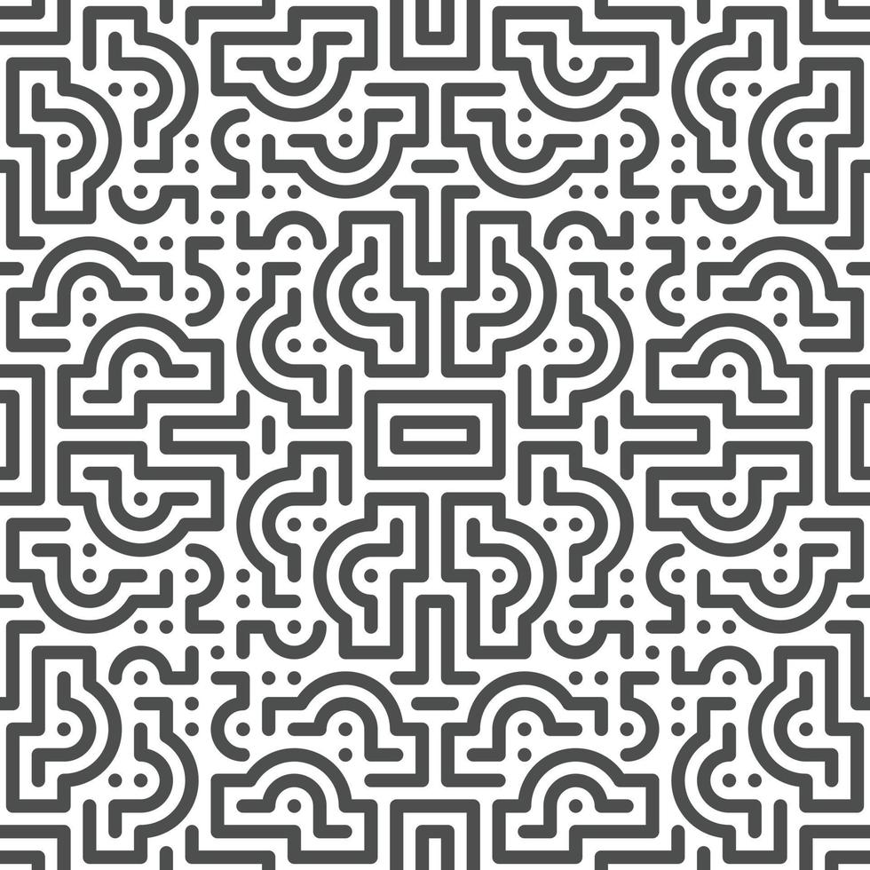 Abstract seamless geometric shape lines pattern vector