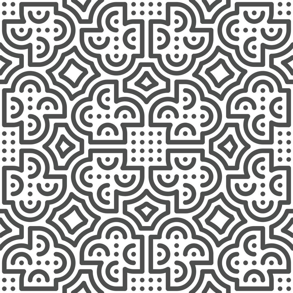 Abstract seamless geometric shape lines pattern vector