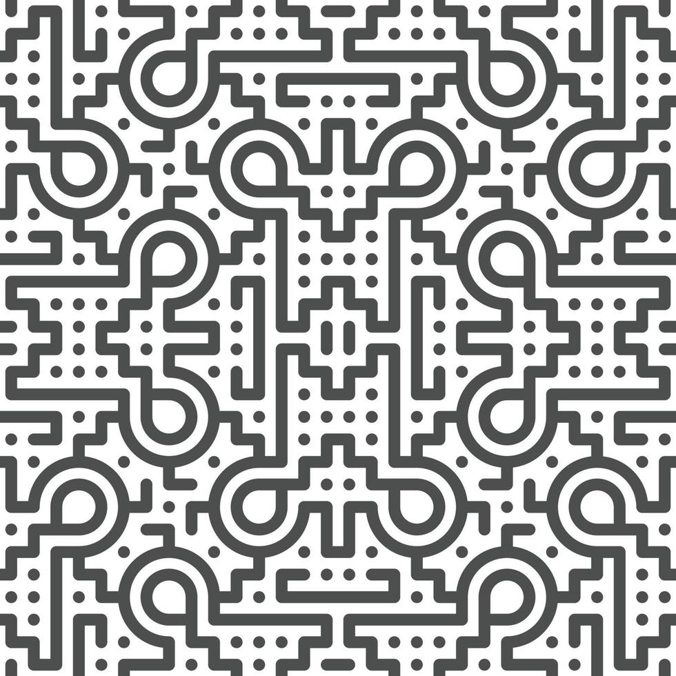 Abstract seamless geometric shape lines pattern vector