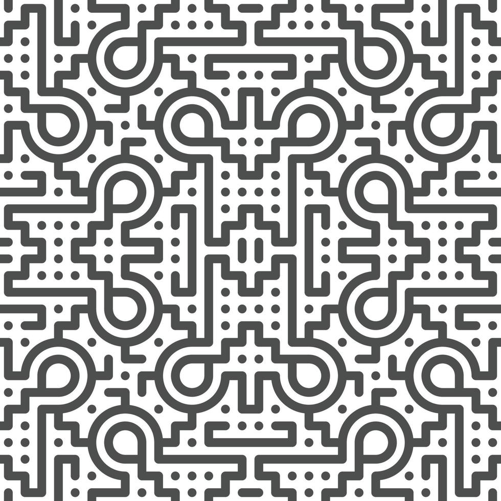 Abstract seamless geometric shape lines pattern vector