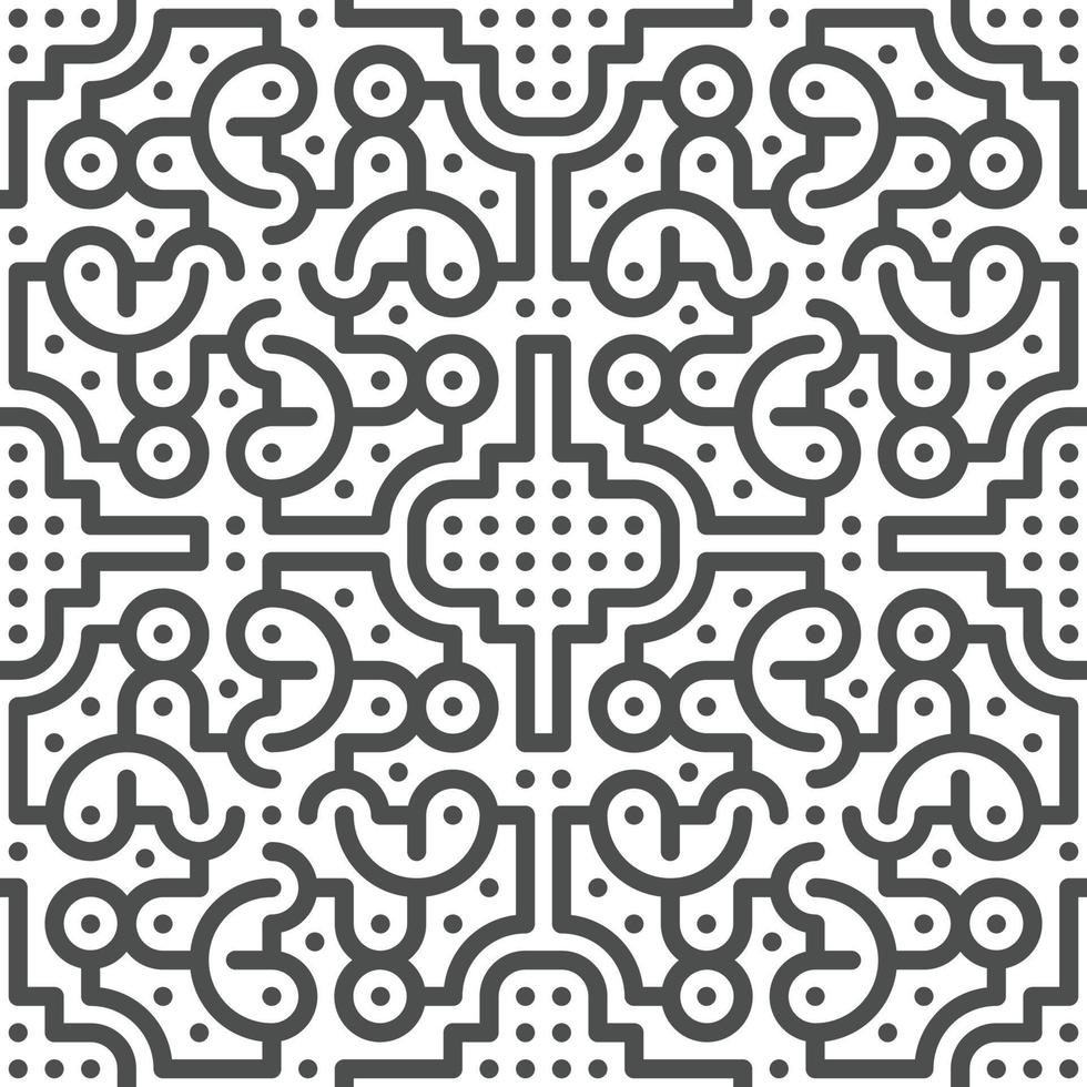 Abstract seamless geometric shape lines pattern vector