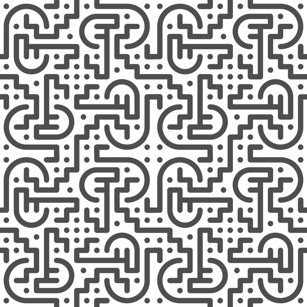 Abstract seamless geometric shape lines pattern vector