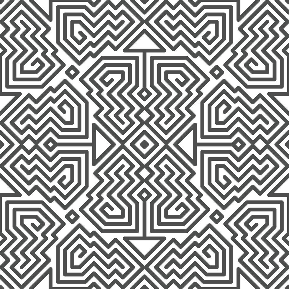 Abstract seamless geometric shape lines pattern vector
