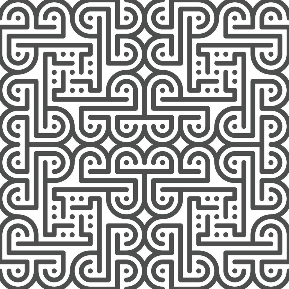 Abstract seamless geometric shape lines pattern vector
