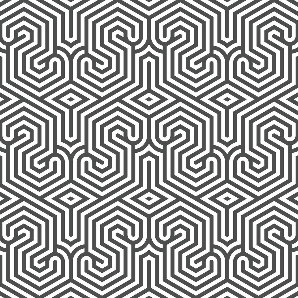 Abstract seamless geometric shape lines pattern vector