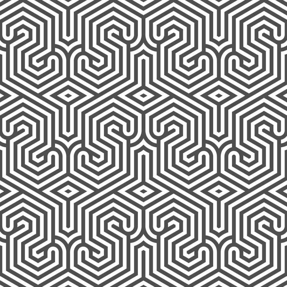 Abstract seamless geometric shape lines pattern vector